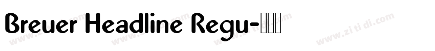 Breuer Headline Regu字体转换